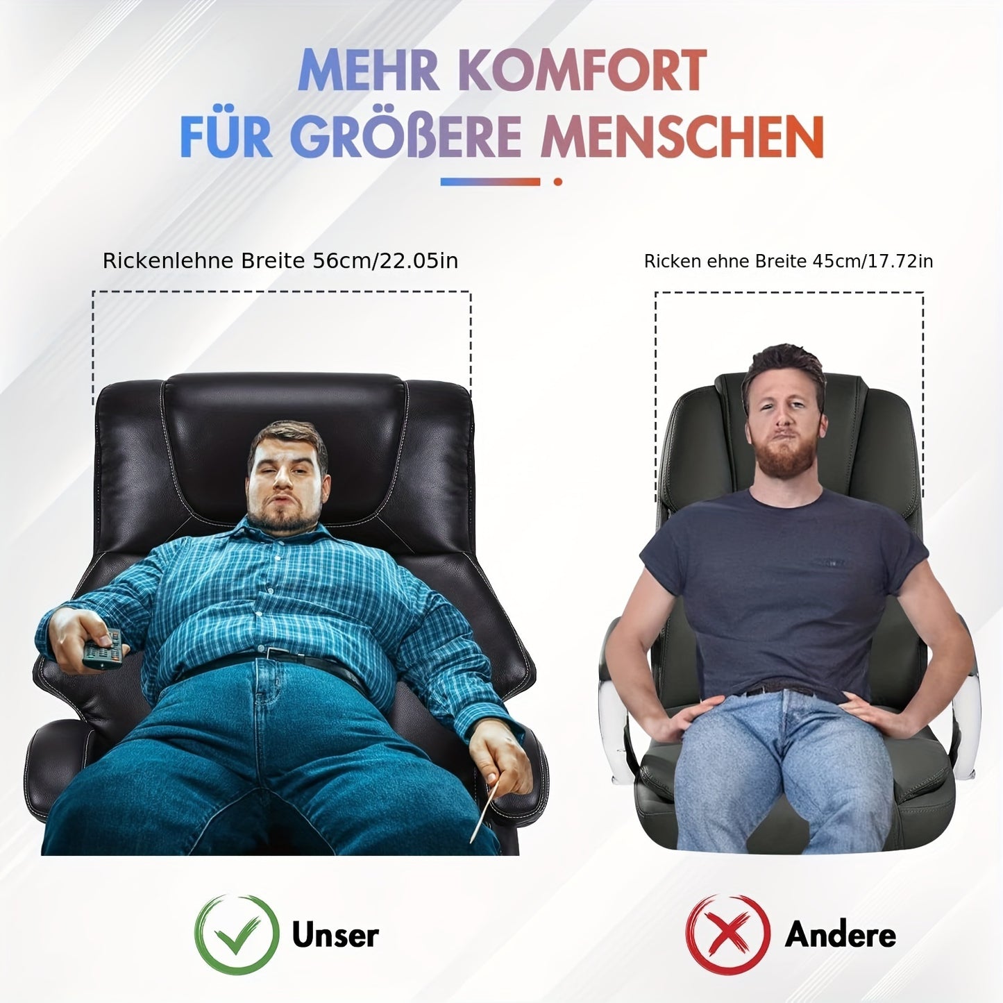 Bureaustoel – Office Chair – Draaistoel – Desk Chair – Executive Chair – Ergonomisch – Hoog Draagvermogen 200 kg – Verstelbare Lendensteun – Leder Zwart