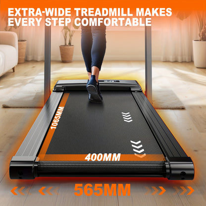 Loopband – Wandelband – Hardloopband – Walking Pad – Treadmill – Inklapbaar Ontwerp – 2,5 PK Motor & 12 km/u Snelheid