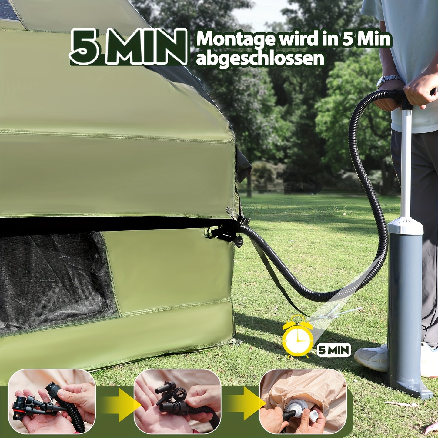 5000W Vermogensomvormer – 2500W Auto Inverter – DC 12V Naar AC 230V – Spanningsomzetter – USB Poort – LED Display – Compact Mat Zwart – Noodstroom & Outdoor Gebruik
