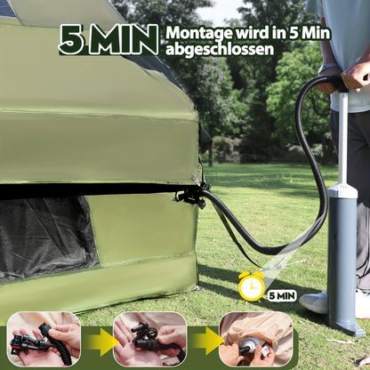 5000W Vermogensomvormer – 2500W Auto Inverter – DC 12V Naar AC 230V – Spanningsomzetter – USB Poort – LED Display – Compact Mat Zwart – Noodstroom & Outdoor Gebruik