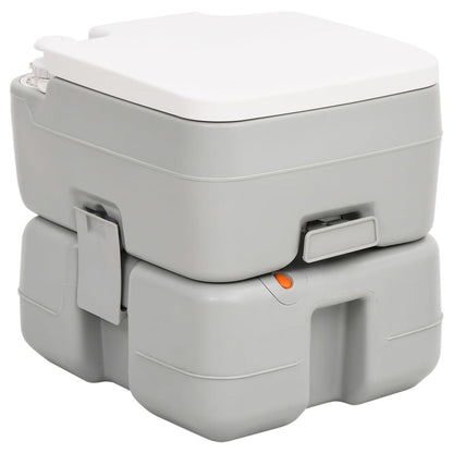 Draagbaar Toilet – Campingtoilet – Mobiel Toilet – Reistoilet – Camping WC – Schokbestendig Polyethyleen – Effectief Spoelsysteem – 41,5x36,5x37,5 cm