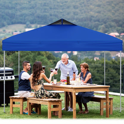 Pop-up Partytent – Pop-up Tent – Camping Tent – Privacy Tent – Beach Tent – Blauw/Grijs – UPF50+ Zonbescherming – 3 Verstelbare Hoogtes (256-274 cm)