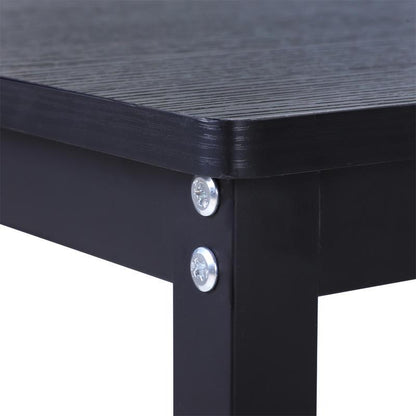 Hoekbureau – Computerbureau – Bureau – Werkplek – Study Table – Verstelbaar in hoogte – Stevig metalen frame – 168x120x75 cm – Zwart – Ergonomisch design