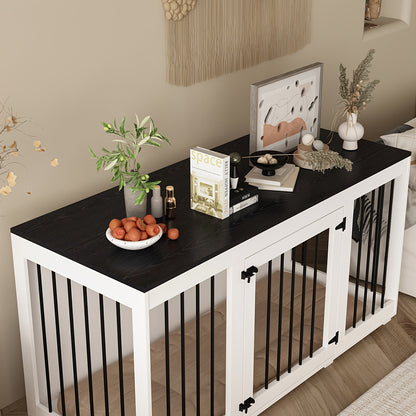 Hondenbench – Hondenkooi – Bench – Hondenhuisje – Hondenbox – Medium – Fiberboard – Multifunctioneel Meubel – Met Deur