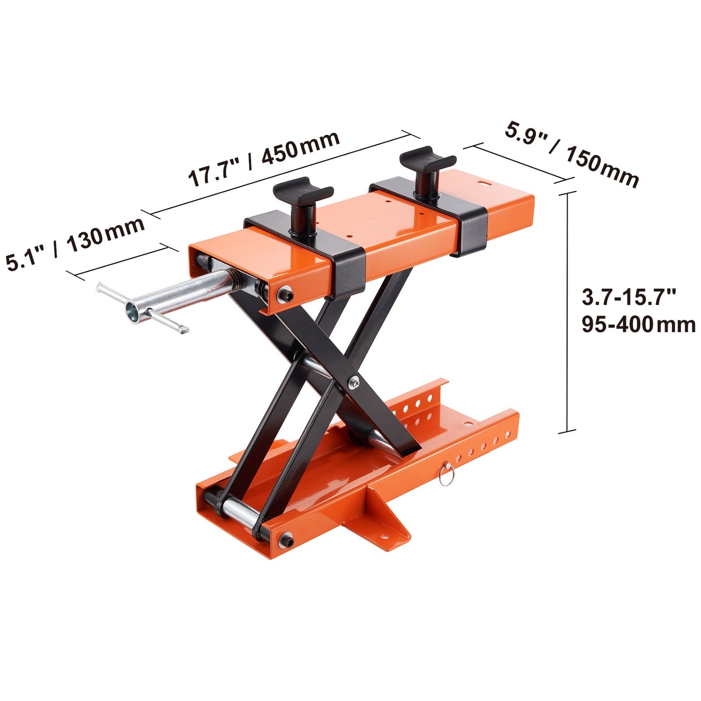 Motorjack Tilstand – Motorlift – Motorbok – Motorstandaard – Schaarlift – Draagkracht 500 kg – Verstelbare Hoogte 9,5-40 cm