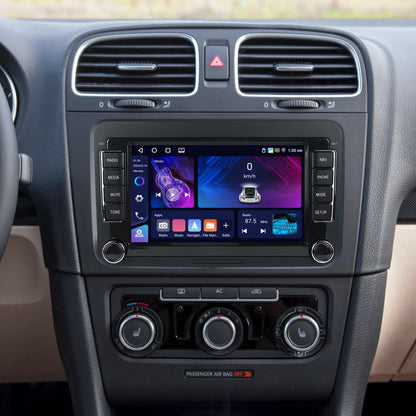 Autostereo Systeem – Autoradio – Multimedia Speler – Navigatie Systeem – Double DIN – 7 Inch Touchscreen – Android 15.0 – Draadloze CarPlay & Achteruitrijcamera