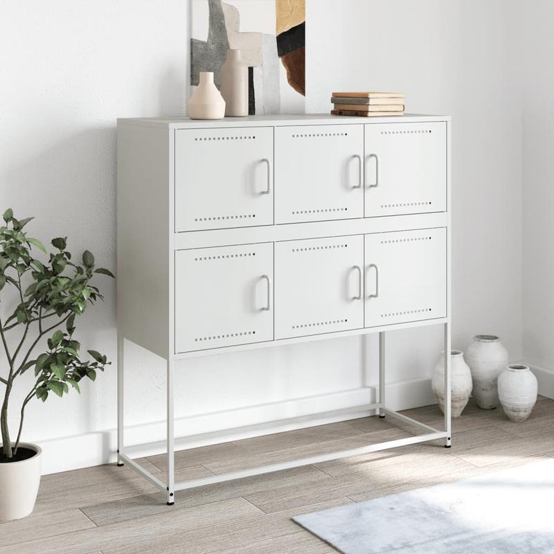Sideboard 100.5x39x107cm steel wit Practical and removable