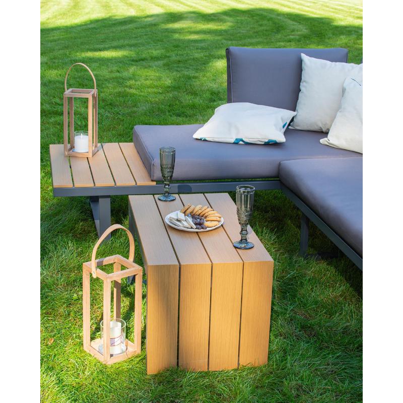 Tuinmeubelset – Loungeset – Hoekbank – Buitenmeubelen – Balkonset – Aluminium Frame – Lichtgewicht & Weerbestendig