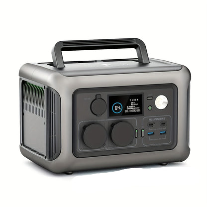 Draagbare Powerstation – Mobiele Accu – Outdoor Generator – Noodstroomvoorziening – Camping Accu – 299Wh LiFePO4 Batterij – 600W Vermogen met UPS Functie
