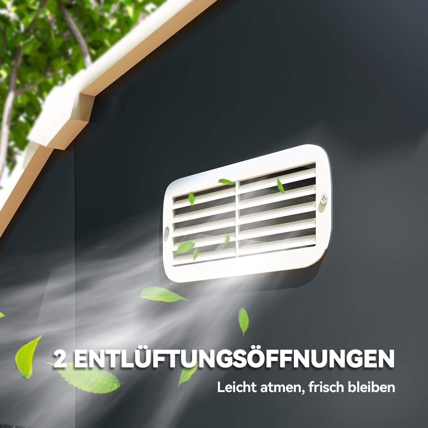Tuinhuis – Tuinhuisopslag – Tuinhok – Berging – Schuur – Donkergrijs – Weerbestendig Kunststof – Dubbele Deuren Met Ramen – 238x132x198,5 cm