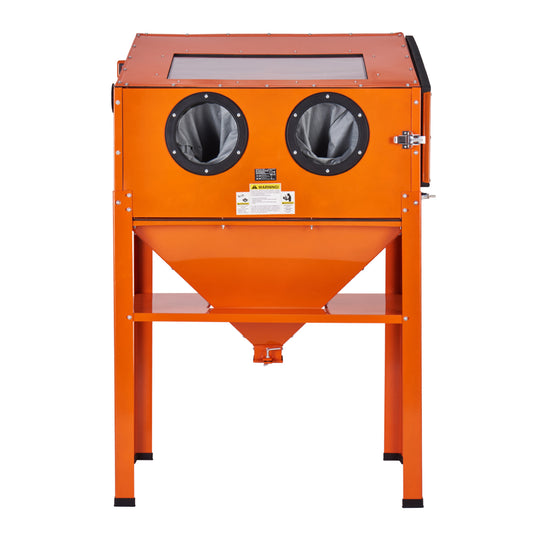 Zandstraalkast – Straalkast – Zandstraalinstallatie – Stralen Cabinet – 60 Gallon Capaciteit – Duurzaam Koudgewalst Staal – LED Verlichting & 4 Keramische Nozzles