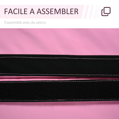 Paaldansmat – Valmat – Beschermmat – Oefenmat – Sportmat – Diameter 150 cm – Dikte 5 cm – Opvouwbaar – Waterdicht kunststof – Roze