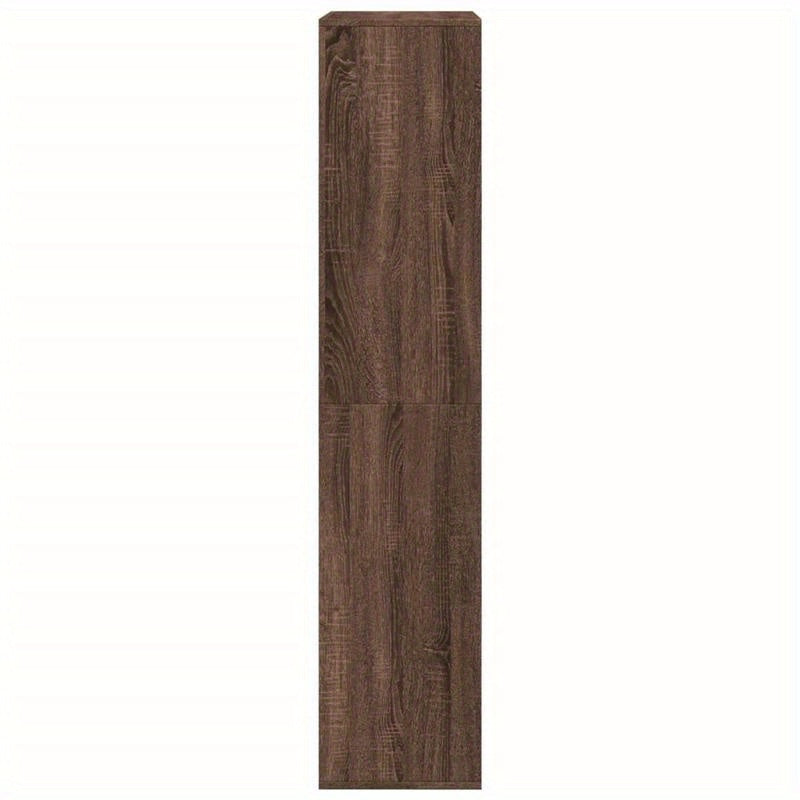 Bookshelf 100X33X155.5 Cm Made of Treated Wood in a Brown Oak Color. Vertical Shelves, Sturdy And Durable, Attractive, Ample Storage Space, Smooth Surface, Moisture-Resistant, Warp-Resistant, And Split-Resistant, Suitable for