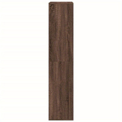 Bookshelf 100X33X155.5 Cm Made of Treated Wood in a Brown Oak Color. Vertical Shelves, Sturdy And Durable, Attractive, Ample Storage Space, Smooth Surface, Moisture-Resistant, Warp-Resistant, And Split-Resistant, Suitable for