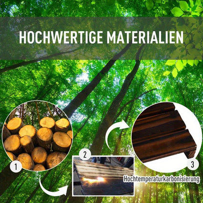 Houten Dienblad – Serveerblad – Draagbaar Plateau – Serveerplateau – Rechthoekig Bakje – Lichtgewicht – Robuust & Duurzaam