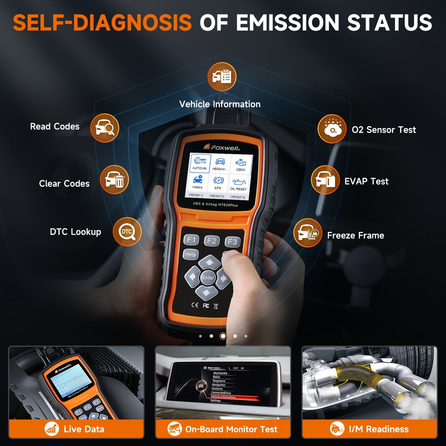 OBD2 Scanner – Diagnoseapparaat – Auto Uitlezer – Storing Verwijderen – Uitleesapparatuur – Multi-systeem Diagnose – Gratis Levenslange Updates