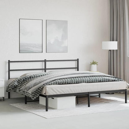 Metalen Bedframe – Bedframe – Bedbodem – Stalen Bedframe – Zwart Bedframe – Robuust Stalen Frame – 183x213 cm – Duurzaam & Stevig
