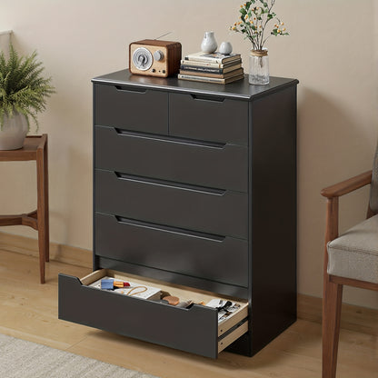 Opbergkast 6 Laden – Ladenkast – Vitrinekast – Dressoir – Sideboard – Zwart – Extra Stevig – Anti-Kantelbeveiliging