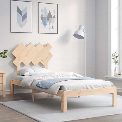Solid Wood Bed with Kopfteil Practical Removable
