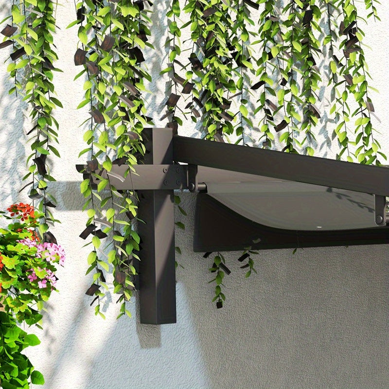 Pergola – Tuinpaviljoen – Terrasoverkapping – Prieel – Overkapping – Verstelbare Zonwering 3 Standen – Stevig Aluminium 3x3m Donkergrijs