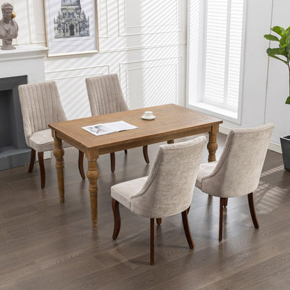 Eettafelstoelen – Keukenstoelen – Stoelen Voor Eetkamer – Set Van 2 – Grijs – Comfortabel Zitvlak – Modern Design Met Gebogen Poten