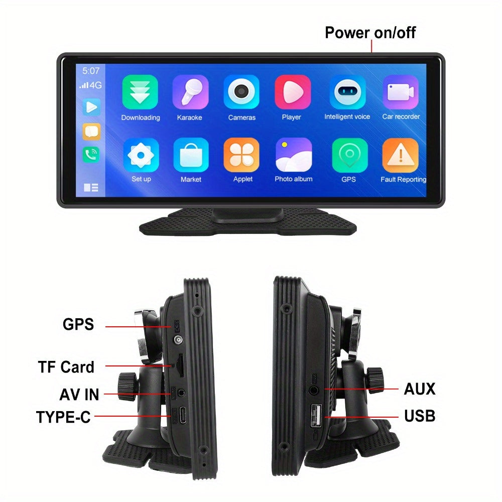 Android 13 Auto Multimedia Speler – Autoradio – Car Stereo – Auto Entertainment Systeem – Navigatie – Draadloze CarPlay & Android Auto – 10,26 Inch Scherm – 8-Core 4GB+64GB RAM