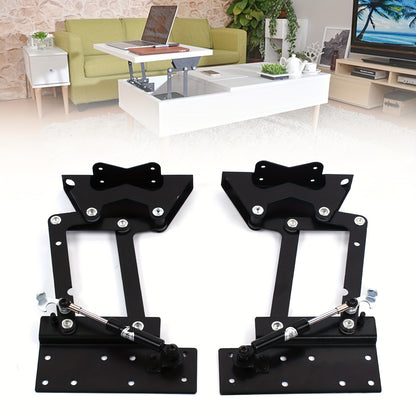 Scharnier – Meubelscharnier – Hefmechanisme – Deurscharnier – Koffietafel Hefscharnier – Zwart Staal – 35 kg Draagkracht – Voorliggend 110°