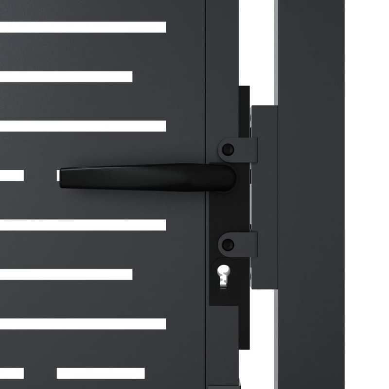 Tuinpoort – Hekpoort – Tuindeur – Schuttingdeur – Metalen Poort – Duurzaam Metaal – 104x155 cm – Antraciet Afwerking