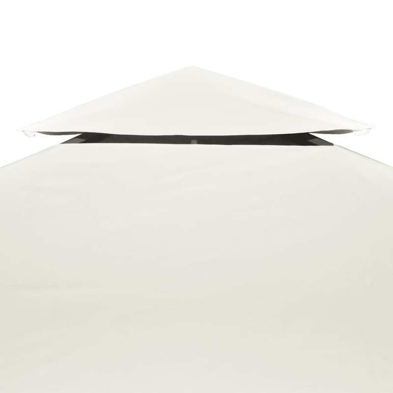 Partytenthoes – Tentluifel – Gazebohoes – Tenthulpstuk – Overkapping – Hoogwaardige PVC 310g/m² – Melkwit 3x4 Meter