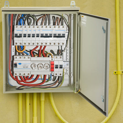 Elektrakast – Elektrische Behuizing – Stalen Kast – Groepenkast – Buitenbehuizing – IP65 Waterdicht – Koudgewalst Koolstofstaal 61x61x20 cm