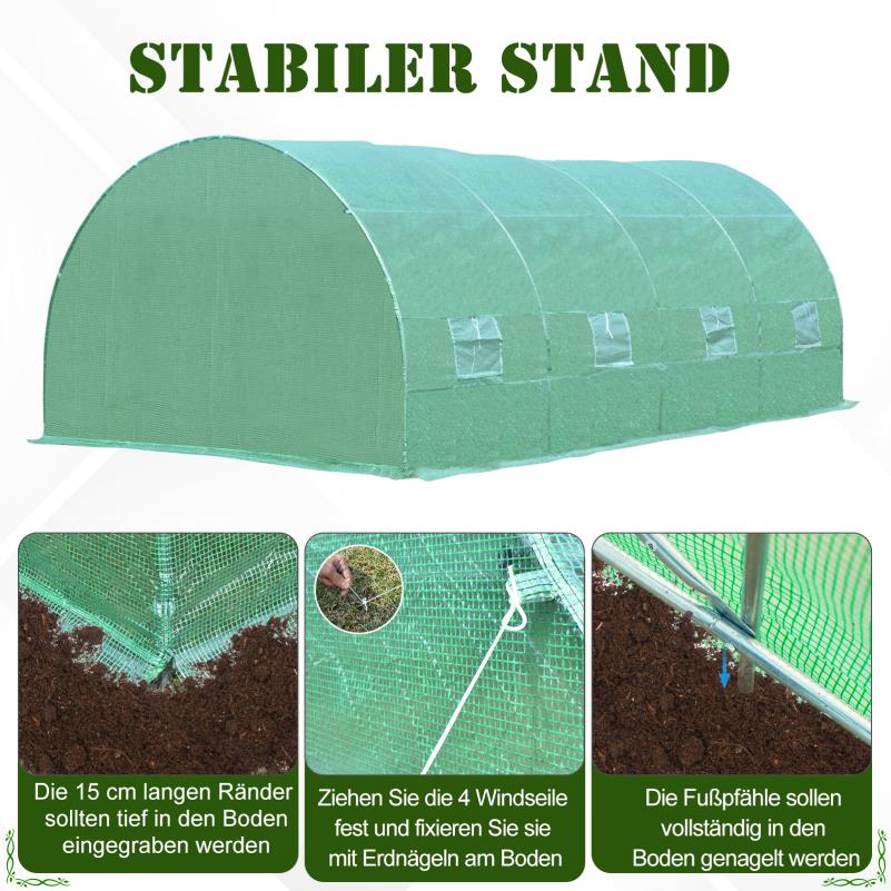 Kweekkas – Tuinkas – Broeikas – Plantenkas – Foliektunnel – Ruim Walk-In Model 59x30x20 cm – Stevige Frame Met Transparante Panelen Voor Optimale Lichtinval