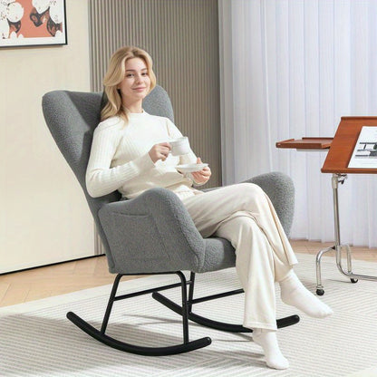 Relaxstoel – Lounge Stoel – Tuinstoel – Fauteuil – Ergonomische Stoel – Stevig Hardhout & Metaal Frame – Afneembare Wasbare Hoes