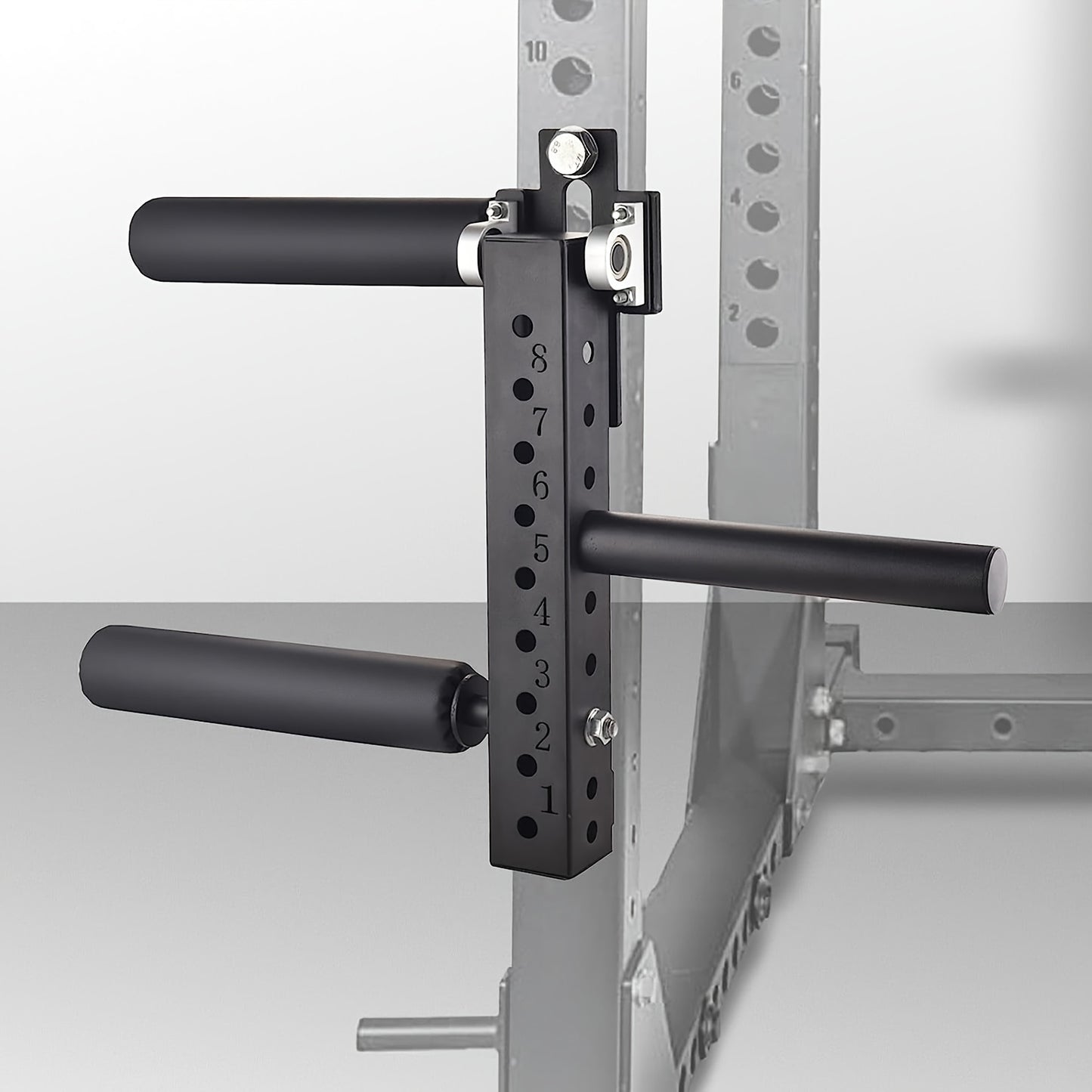 Leg Extension Attachment – Verstelbare Leg Curl – Squat Rack Accessoire – Been Trainmachine – Fitness Leg Equipment – Draagvermogen 120kg – Hoogwaardig Staal & Comfortabel Schuim