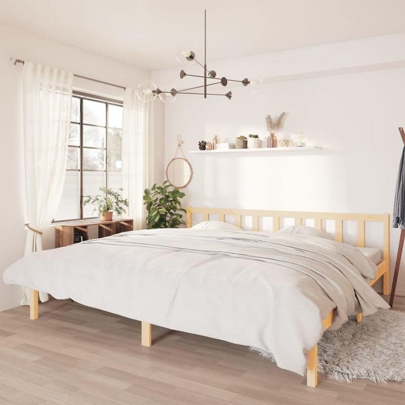 Houten Bed – Grenen Bed – Massief Bed – Slaapkamerbed – Bedframe – 180x200 cm – Duurzaam Massief Grenenhout