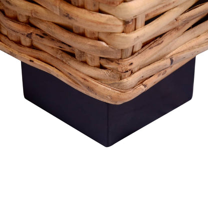 Rattan Loungebank Set – Loungeset – Buitenbank – Tuinbank – Bankstel – Tweezits + Driezits – Natuurlijk Rattan – Stevig Houten Frame – Comfortabele Wasbare Kussens