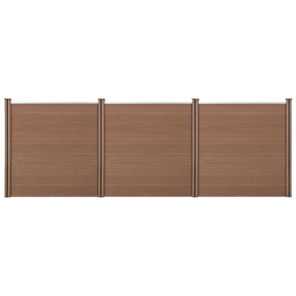 WPC Tuinschutting – Scherm – Prieel – Windscherm – Houtlook Schutting – 183 x 531 cm – Weerbestendig & Onderhoudsvriendelijk
