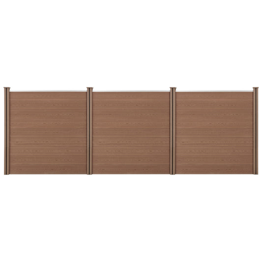 WPC Tuinschutting – Scherm – Prieel – Windscherm – Houtlook Schutting – 183 x 531 cm – Weerbestendig & Onderhoudsvriendelijk
