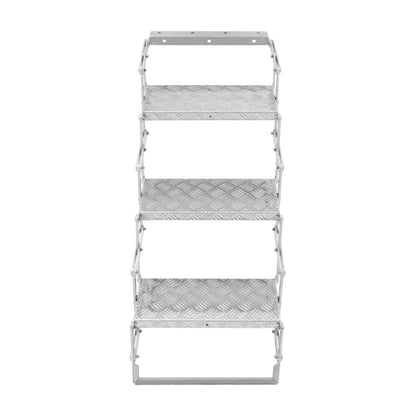 Aluminum Alloy Scissor Stairs, Foldable Step Ladder, 3 Steps Ladder for RV/Camper