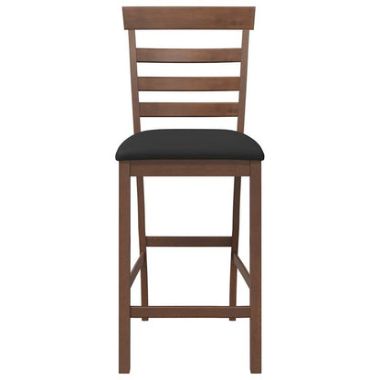 Bar stool with pillow 2pcs of brown solid wood rubber tree,  Dining Room Furniture, Modern Stool, Fabric Upholstery, Backrest Stool, High Stool, Commercial Use, Cafe Seating