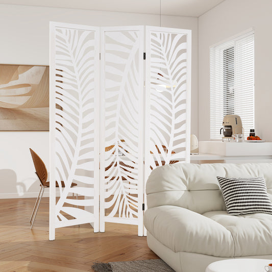 kamerverdelerscreen – kamerscherm – scheidingswand – roomdivider – paravent – 3-delig – Paulownia hout – vouwbaar – artistieke patronen