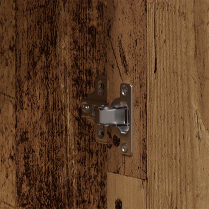 Kast – Opbergkast – Kledingkast – Garderobekast – Dressoir – Vrijstaande Kast – MDF Hardhout – Ruime Opbergruimte 3,2+ Kubieke Voet – Industrieel Design Bruin