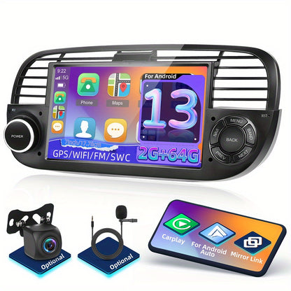 Autoradio – Autoradiosysteem – Autostereo – Auto Multimedia – In-Dash Radio – 7 Inch HD Touchscreen – Draadloos CarPlay & Android Auto – GPS Navigatie – WiFi Connectiviteit