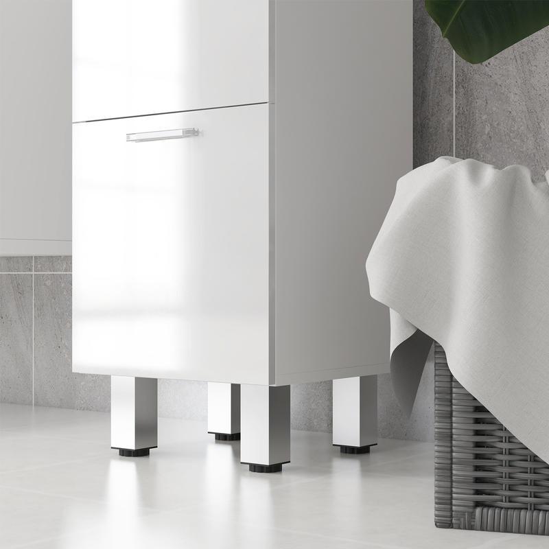 Badkamerkast – Opbergkast – Kast Met Laden – Badezimmerschrank – Toiletkast – Ruimtebesparend Ontwerp – Vochtbestendig Spaanplaat