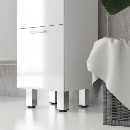 Badkamerkast – Opbergkast – Kast Met Laden – Badezimmerschrank – Toiletkast – Ruimtebesparend Ontwerp – Vochtbestendig Spaanplaat