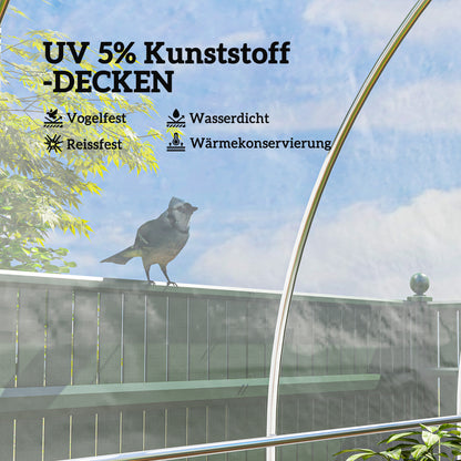 Kasfolie – Tuinfolie – Kassenfolie – Groentetunnelfolie – Tuinzeil – 0,15 mm Polypropyleen – 8 x 10 Meter Waterdicht & UV-Beschermd