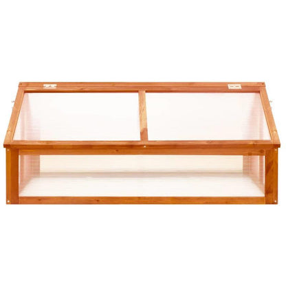 Kweekkast – Kweekkas – Broeikas – Tuinkas – Kweektent – Vurenhout – Warm Marrone – 114x80x50 cm – Duurzaam en Compact