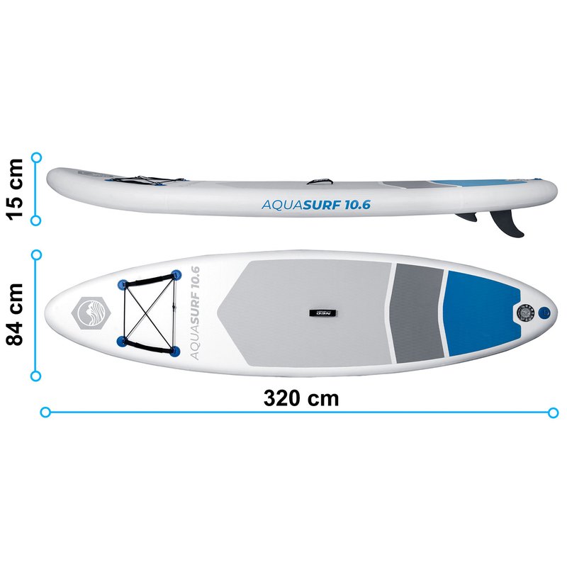 SUP Board – Stand Up Paddleboard – Inflatable SUP – Paddle Board – Waterboard – Lichtgewicht & Compleet Set – 320x84x15 cm Drop Stitch