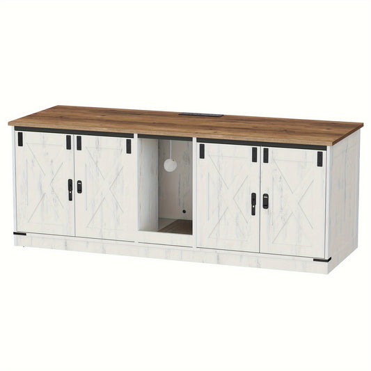 Kattenbakhuis – Kattenbakmeubel – Kattenbakkast – Kattenhuis – Kattenbench – Privacy En Geurvermindering – Gelamineerd Hout 140x50x53 cm