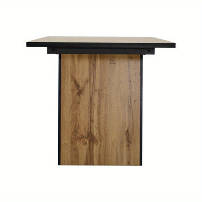 Eettafel – Tafel – Keukentafel – Bistrotafel – Eetkamertafel – MDF Houtlook – 138,5x80x75 cm – Geschikt Voor 4-6 Personen