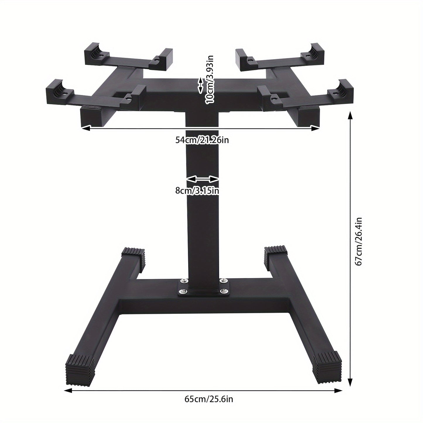 Halterrek – Gewichtenrek – Dumbbellrek – Halterstandaard – Gewichtshouder – Staal – Belastbaar tot 136 kg – Compact en Stabiel